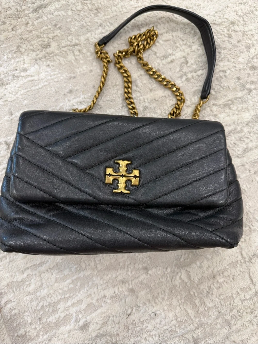 Tory Burch Kira small convertible chevron shoulder bag